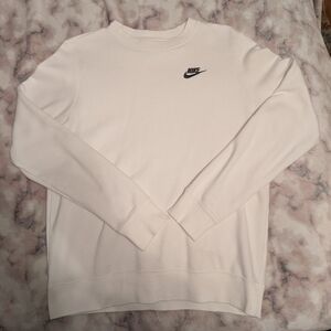 Nike Unisex White Crewneck Sweater